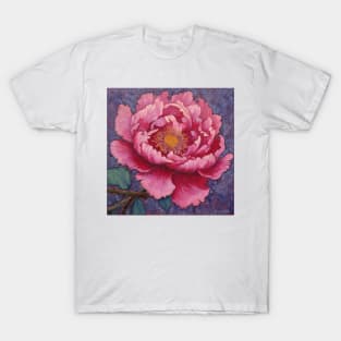 Pink Peony Single Bloom T-Shirt